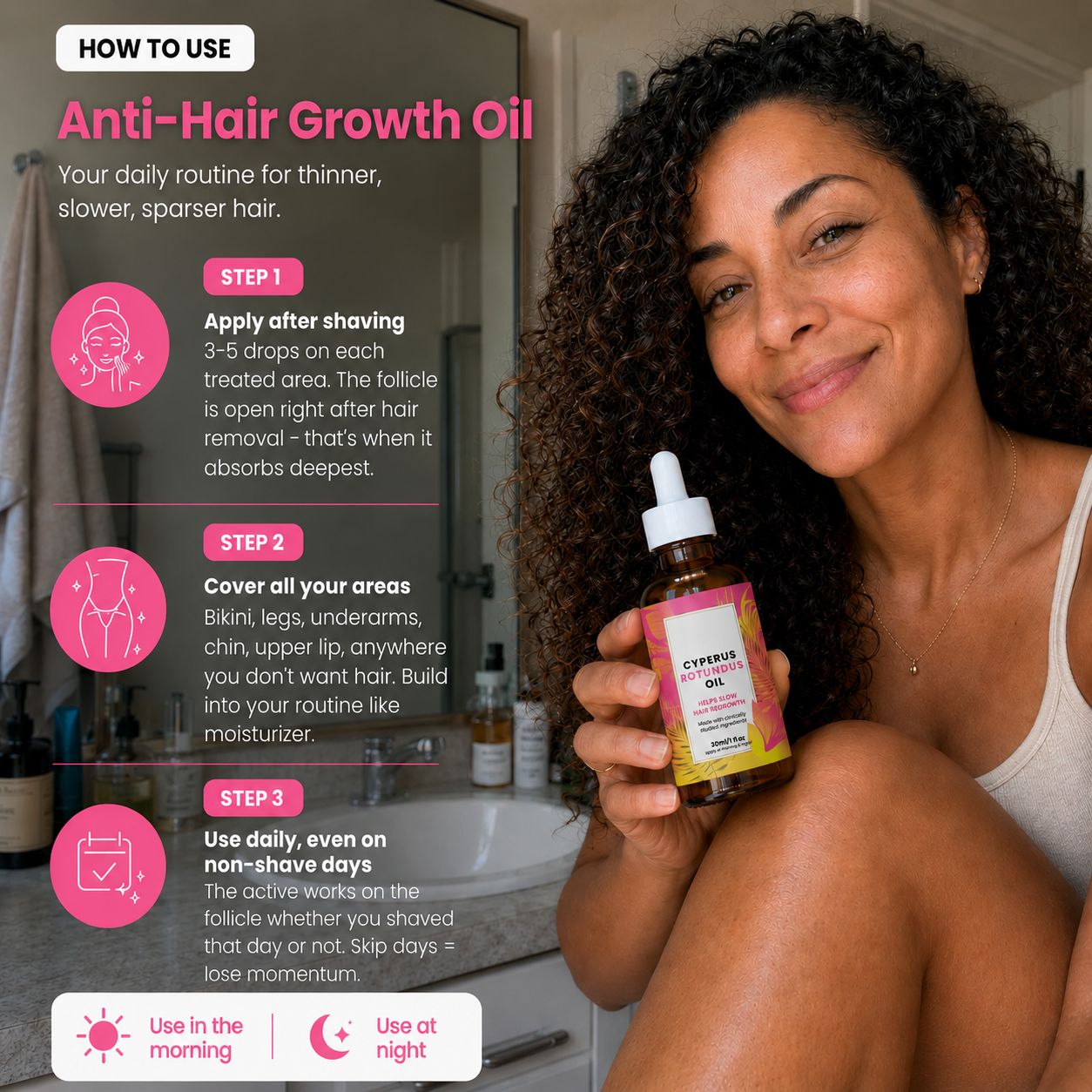 Anti-Hair Growth Oil